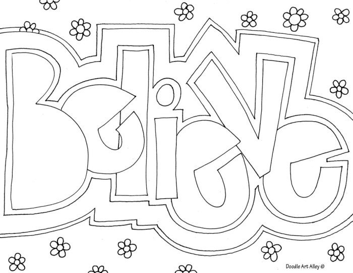 Beautiful word coloring book