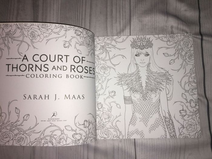 Court of thorns and roses coloring book