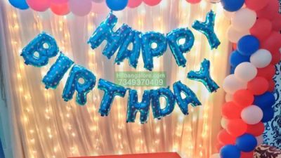 Simple birthday decoration at home